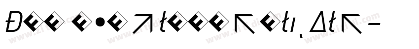 DIN RegularItalicAlt字体转换